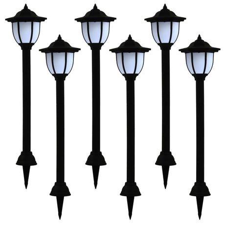 Vidaxl Solar Lampes 6 St LED Black