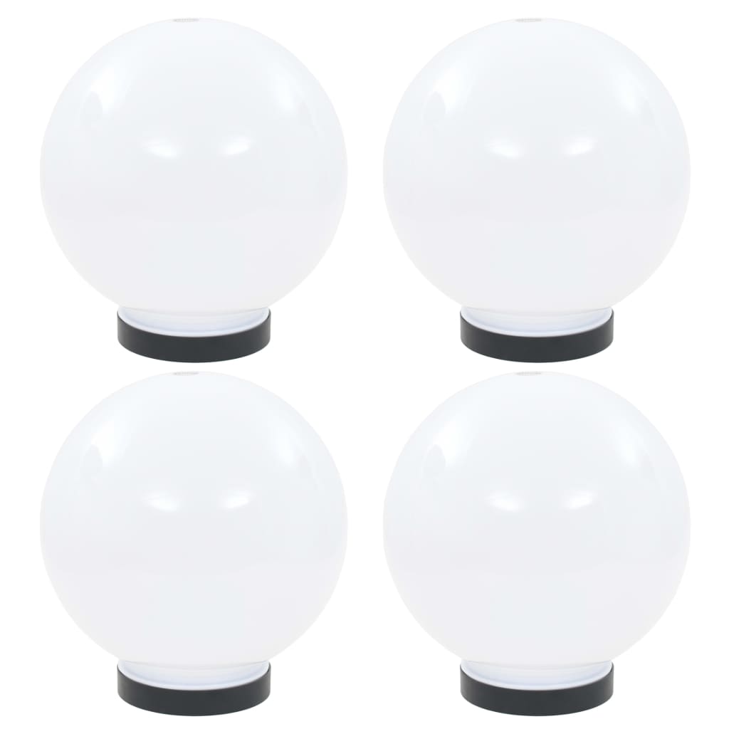 VidaXL LED bulb lamps 4 pcs round 20 cm PMMA