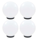 Lampes à bulbe LED vidaxl 4 pcs round 25 cm pmma