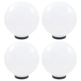 VIDAXL LED žarnice 4 PCS okrog 30 cm pmma