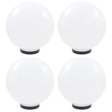 Lampes à bulbe LED vidaxl 4 pcs round 30 cm pmma