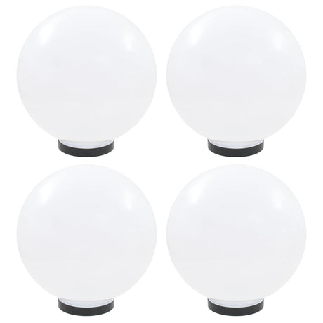 Lampes à bulbe LED vidaxl 4 pcs round 30 cm pmma