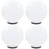 Lampes de bulbe LED vidaxl 4 pcs round 40 cm pmma