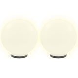 Lámparas de bombilla LED Vidaxl 4 PCS Round 40 cm PMMA