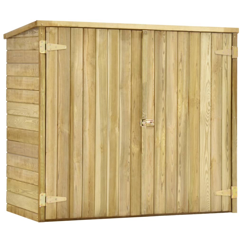 Vidaxl Garden Shed 135x60x123 cm Imprægneret fyrretræ