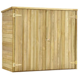 Vidaxl Garden Shed 135x60x123 cm impregnirani borov les