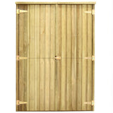 Vidaxl Gaart Shed 123x50x171 CM Imprrgngéiert Pinien Holz