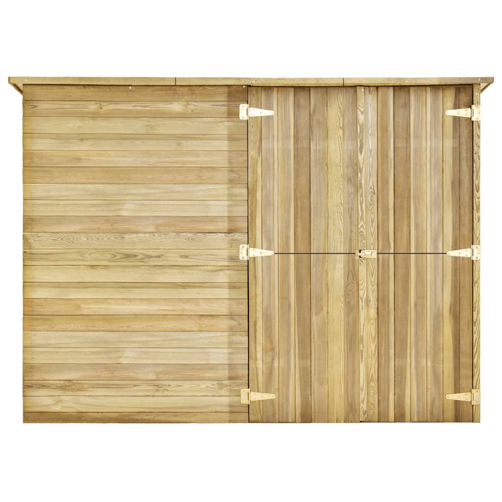 Vidaxl Garden Shed 232x110x170 cm Pine impregnado