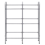 Rack di stoccaggio Vidaxl per 6 casse 96x33x116 cm in acciaio colorato