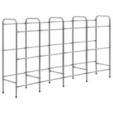 Vidaxx étagère de rangement pour 12 caisses 190x33x116 cm acier argent