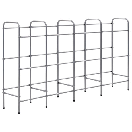 Vidaxx étagère de rangement pour 12 caisses 190x33x116 cm acier argent