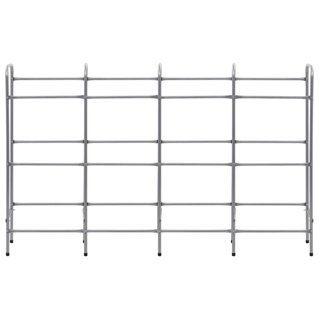 Vidaxx étagère de rangement pour 12 caisses 190x33x116 cm acier argent