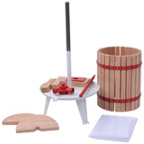 VidaXL 2-piece Fruits Wine press with pistil set