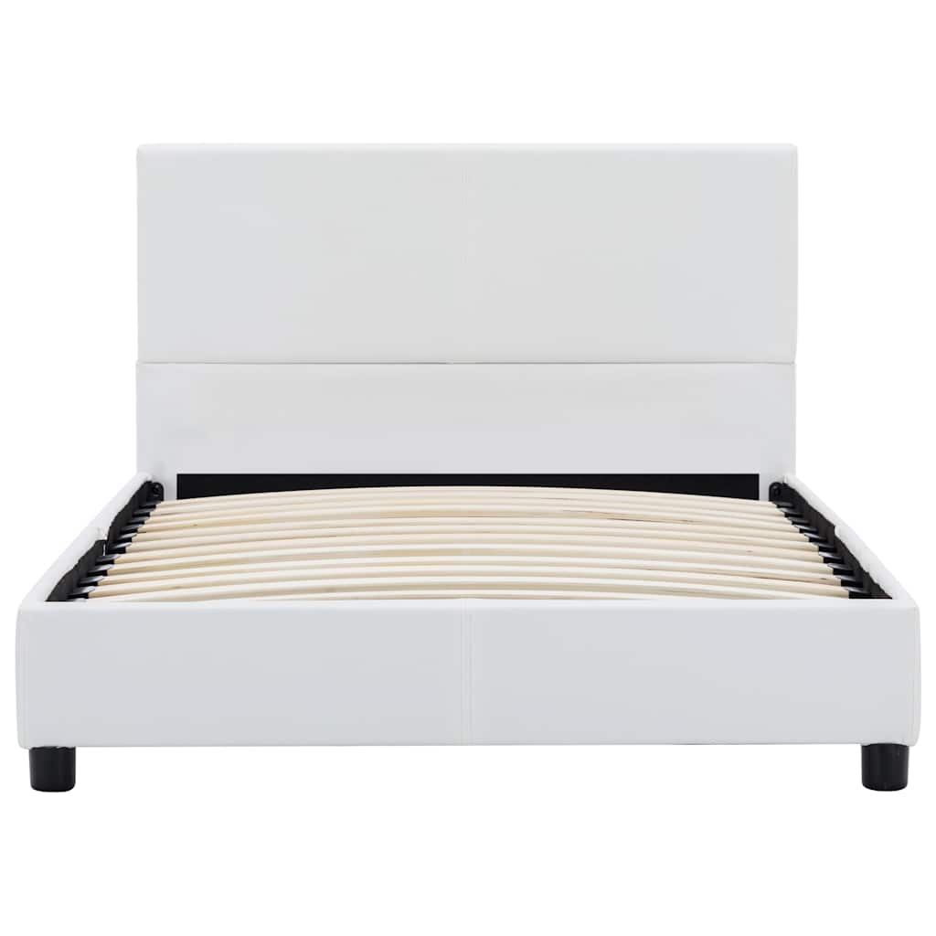 Vidaxl bedframe kunstleer wit 100x200 cm