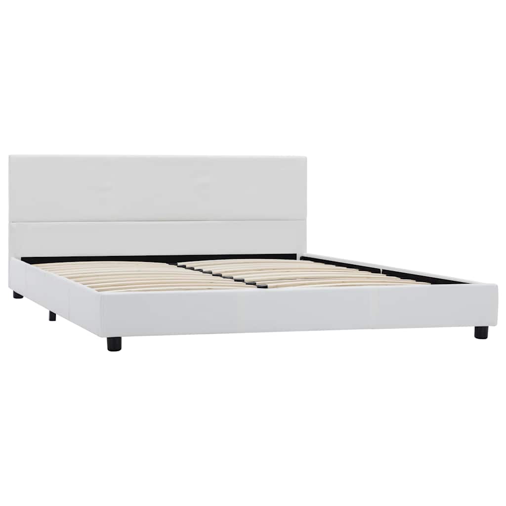 Vidaxl bedframe kunstleer wit 120x200 cm