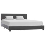 Vidaxl bedframe kunstleer grijs 140x200 cm