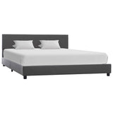 Vidaxl bedframe kunstleer grijs 160x200 cm