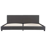 Vidaxl bedframe kunstleer grijs 180x200 cm