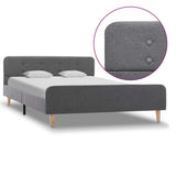 Vidaxl bedframe stof lichtgrijs 120x200 cm