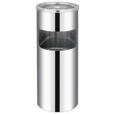 Vidaxl Ashtray Trash Hotel 30 L en acier inoxydable