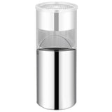 Vidaxl Ashtray Trash Hotel 30 L en acier inoxydable