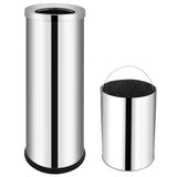 Vidaxl Waste Bin Hotel 32 L en acier inoxydable