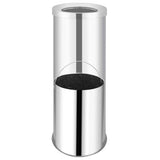 Vidaxl Waste Bin Hotel 32 L en acier inoxydable