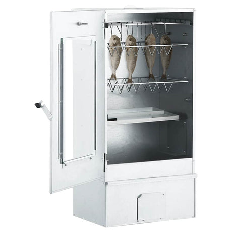 Vidaxl BBQ fumer le four avec 1 kg copeaux de bois 44,5x29x83 cm