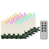 Vidaxl LED Candele Natale wireless con telecomando 30 St RGB