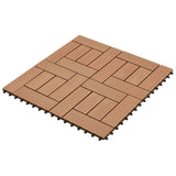 Vidaxl 22 St Terrace Piastrelle 30x30 cm 2 m² HKC Brown