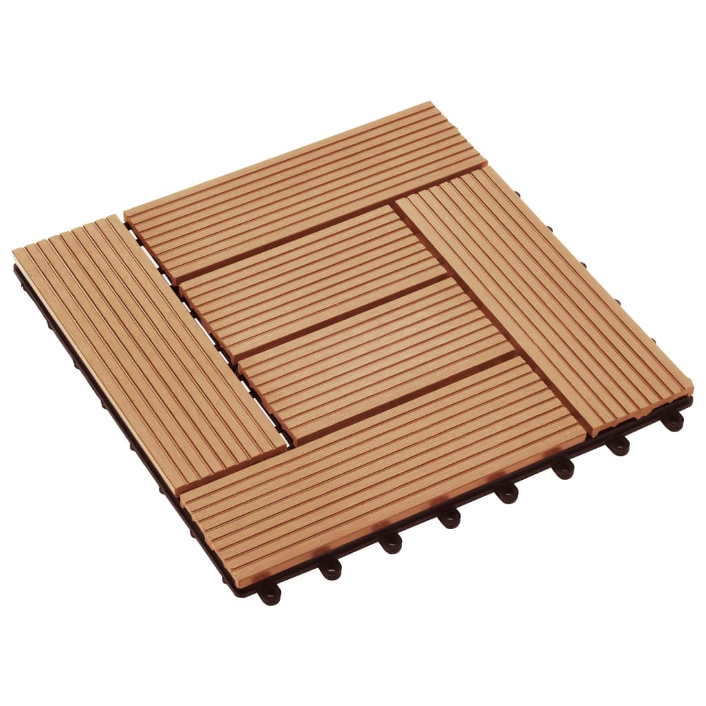 Vidaxl 22 St Terrace Piastrelle 30x30 cm 2 m² Colore in teak HKC