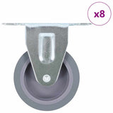 VidaXL 8 pcs Roues fixes 75 mm
