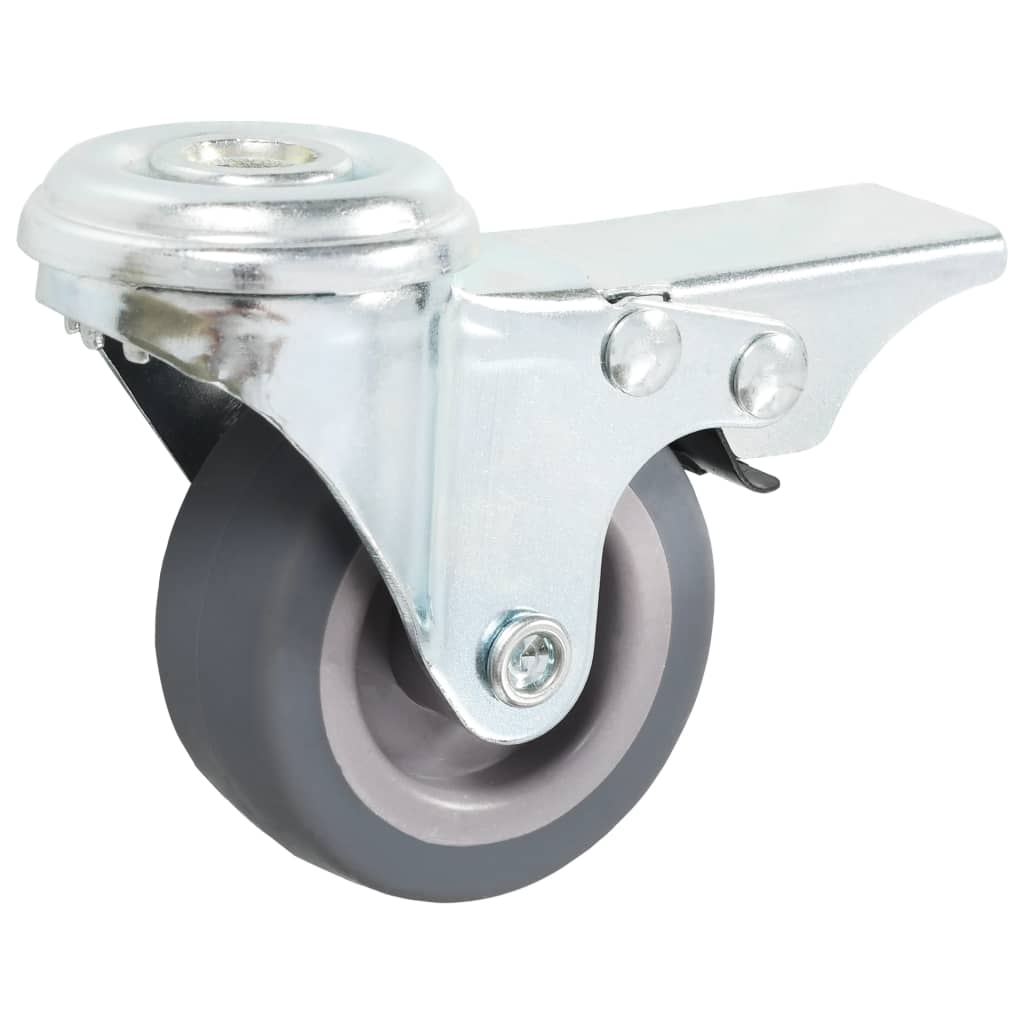 Vidaxl 12 st swivel wheels with bolt holes 50 mm