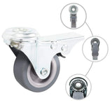 VidaXL 16 pcs Roulettes pivotantes avec trous de boulons 50 mm