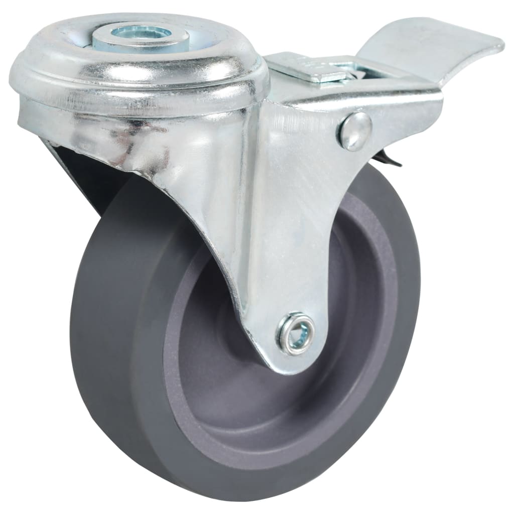 Vidaxl 16 st swivel wheels with bolt holes 75 mm