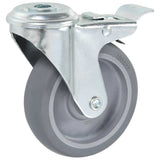 VidaXL 24 pcs Roulettes pivotantes avec trous de boulons 100 mm