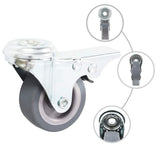 VidaXL 12 pcs Roulettes pivotantes avec trous de boulons 50 mm
