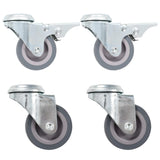 Vidaxl 16 St Swivel Wheels med bolthull 50 mm