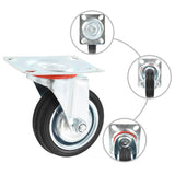 VidaXL 8 pcs Roues pivotantes 75 mm