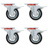 Vidaxl 8 St Swivel Wheels 75 mm