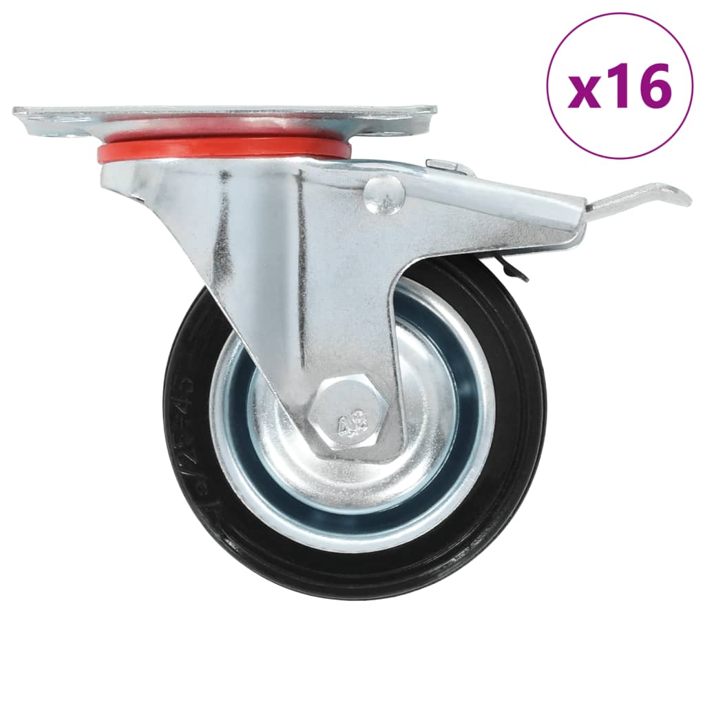 VidaXL 8 pcs roues pivotantes 75 mm