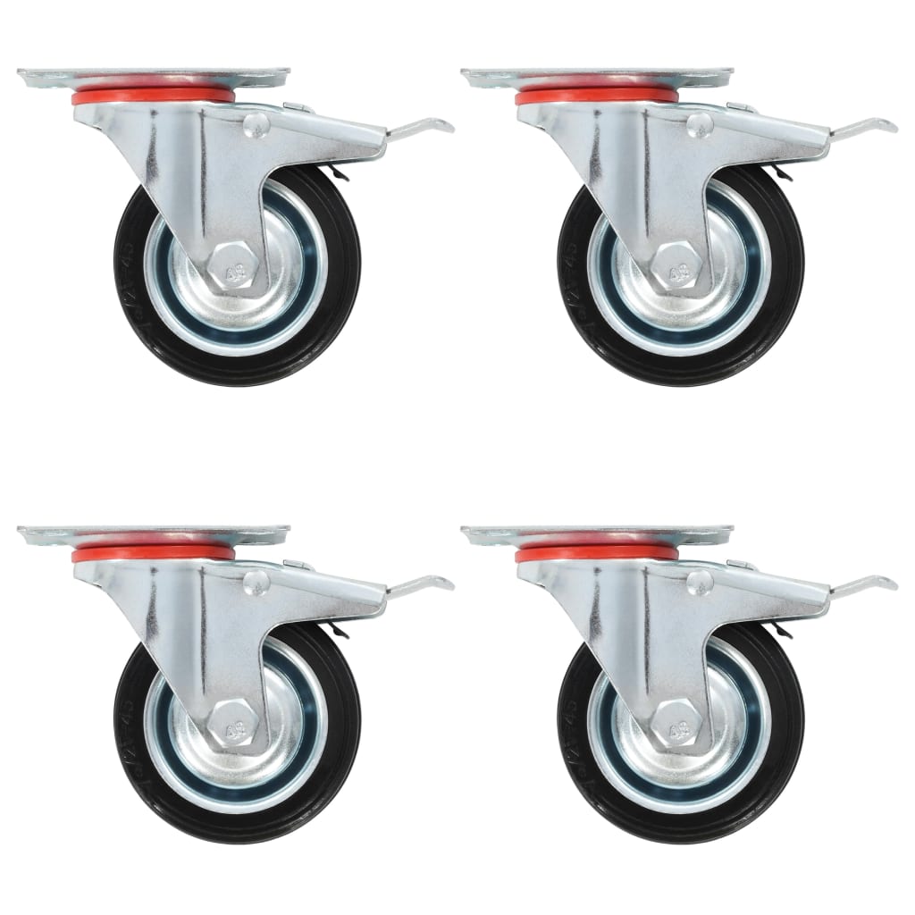 Vidaxl 24 St Swivel Wheels 75 mm