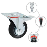 Vidaxl 8 St Swivel Wheels 100 mm