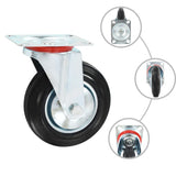 VidaXL 8 ST swivel wheels 160 mm