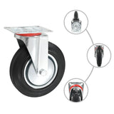 Vidaxl 8 st zwenkwielen 200 mm
