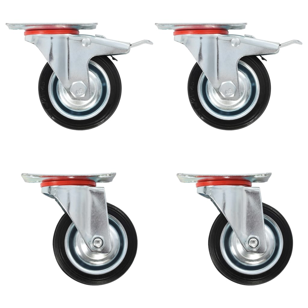 Vidaxl 16 ST Swivel Wheels 75 mm