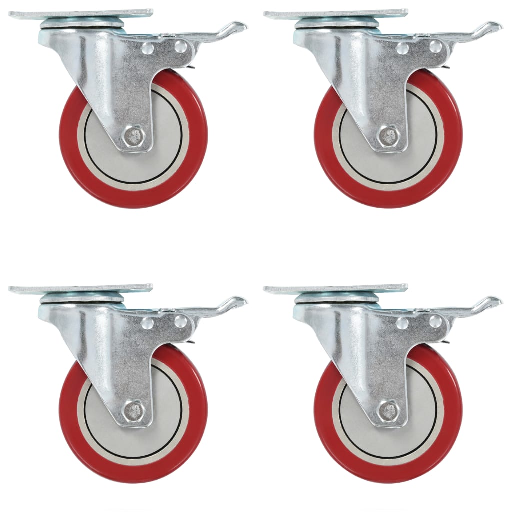 Vidaxl Swivel Wheels 8 St 100 mm