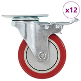 Roulettes VidaXL 12 pièces 100 mm