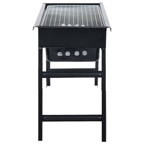 Vidaxl campingbarbecue portable 60x22.5x33 cm inoxydable