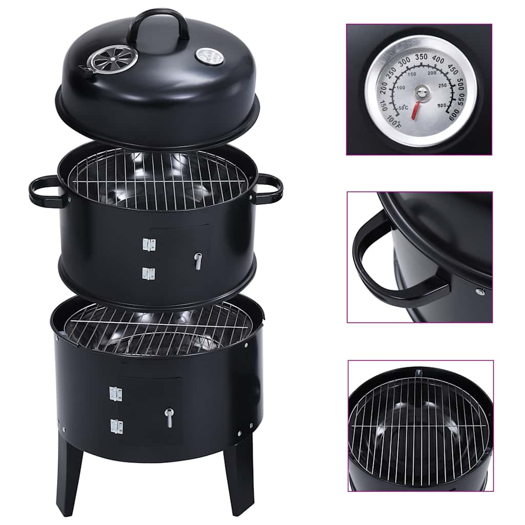 BIDAXL CHOSCHAL ROKER BARRBECUE-GRILL 3-I-1 40x80 cm